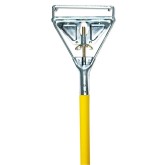 Coated Aluminum Wet Mop Handle with Metal Quick Change Head - Yellow, 60 Inch